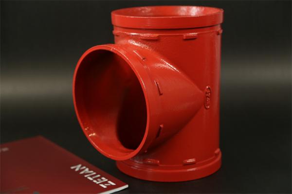 ANSI/ASME B16 9 Mechanical Grooved Tee For DN60-DN426 Pipe