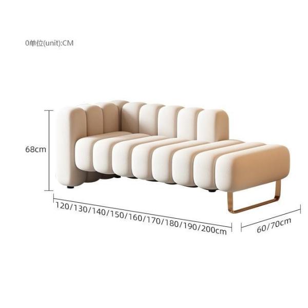 Modern Velvet Fabric Backrest Bedside Stool Bedroom Toffee Chair Lazy Sofa