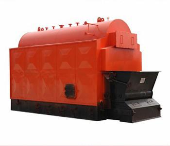 Straw Wood Chip Hot Water Heater , Hot Water Steam Boiler Safe Operation