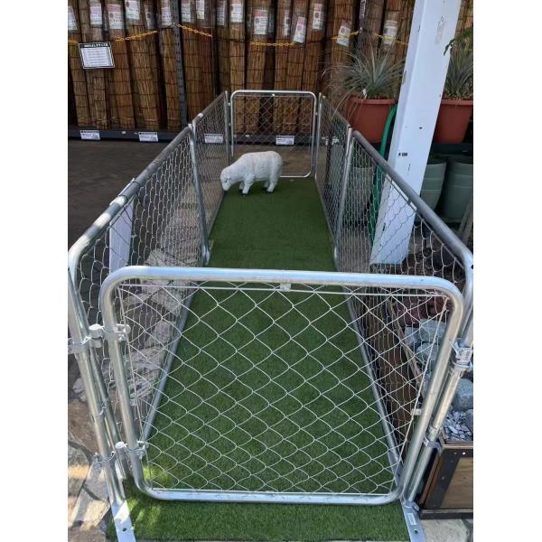 10' большая собака собачьи клетки питомник горячее погружение оцинкованный цепно