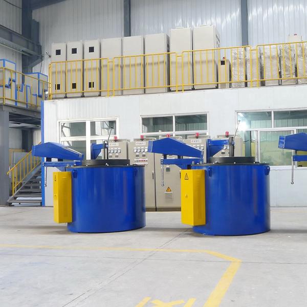 Forneau de stockage en aluminium à température nominale de 850 °C pour l'aluminium fondu avec une capacité de 1000 kg