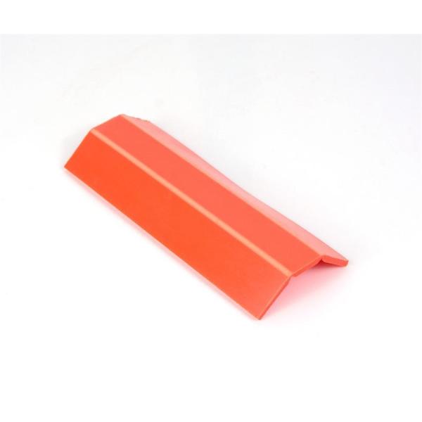 Orange PVC ABS Plastic U Channel Extrusion Profile