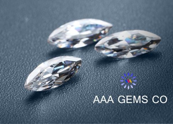 8mm x 4mm Colorless Marquise Moissanite 0.47ct To Decorate Rings