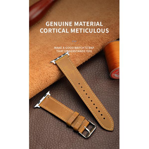 Apple Watch Leather Look Band Bracelet for 38mm 40mm 42mm 44mm Series 7 6 SE 5 4 3 2 1