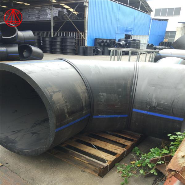Butt Welding Hdpe Bend Pipe Fittings , 45 Degree Elbow  Plastic Material