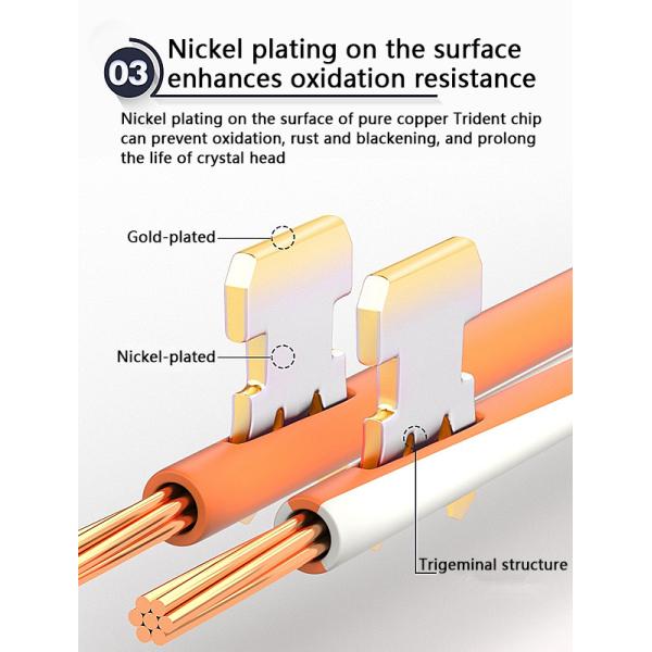 MSDS Network Cable Accessories Modular Cat6 UTP 8p8c Rj45 Plugs Connector