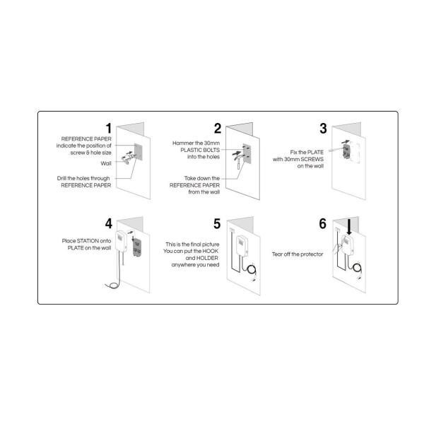 EVCOME Wall Box Ev Charger 7KW With RFID Ev Charger Wall Box 32A OEM ODM
