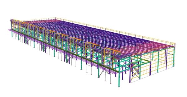 Estructura de acero de alta gama almacén prefabricado a medida para uso industrial comercial