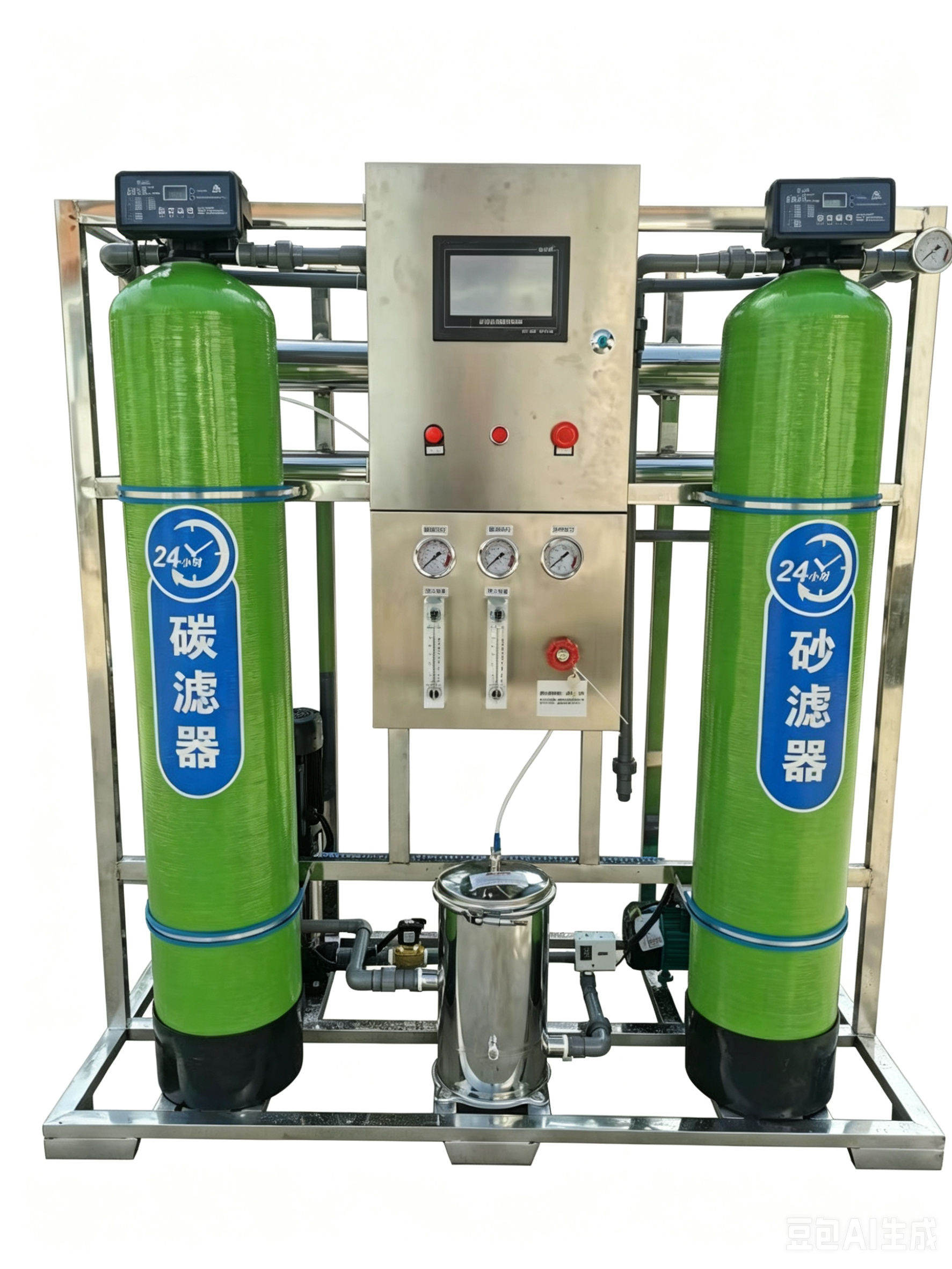 CE Certified Pure Water Equipment with Thin Film Composite Membrane and 100 GPH Capacity