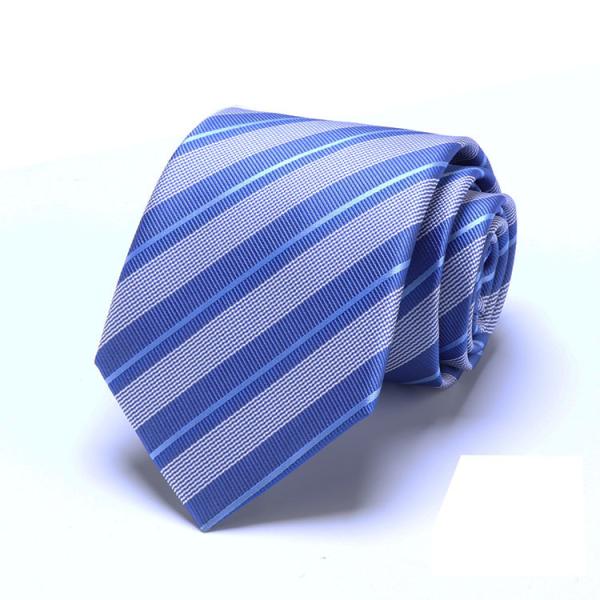 Woven  Business  Neckties 100% Silk Stripped Ties Jacquard Neckwear Men Style