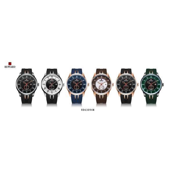 Alloy Sporty Mens Watches , Durable Mens Bracelet Watches With Silicone Strap