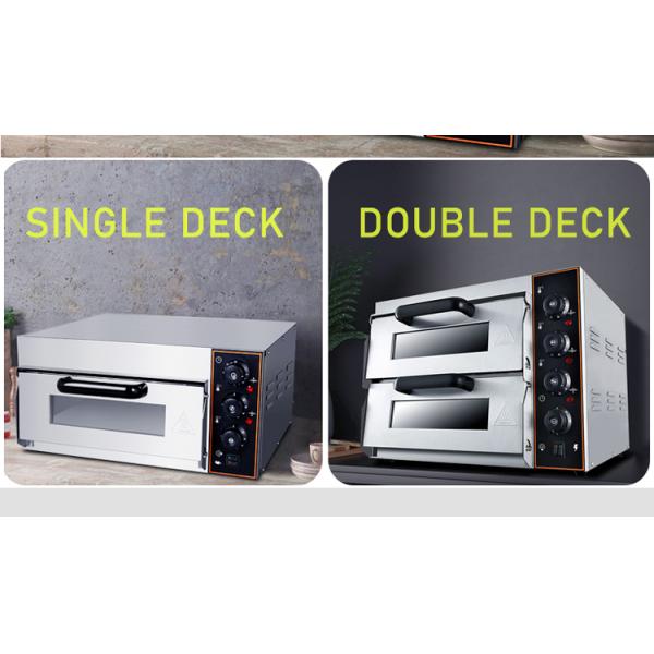 Commercial Pizza Oven Stainless Steel Bakery Equipment 560x525x295mm