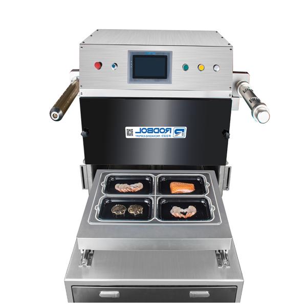 Semi Automatic Skin Packaging Machine Heavy Duty Vacuum Sealer For Seafood