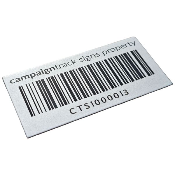 Factory-customized Laser-engraved QR Code Industrial Labels Serial Number Markings Durable and Wear-resistant Metal Plate Tag