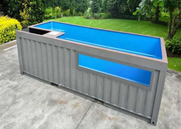 Topshaw Low Cost Prefabricated Container Pool Outdoor 20ft Prefab Swimming Pool Container