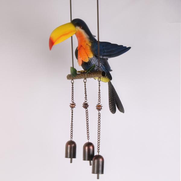 Artistic Vintage Style Weatherproof Metal Parrot Silhouette Garden Decoration