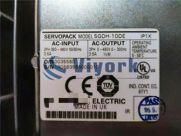 Yaskawa SGDH-10DE Industrial Servo Drive 50 / 60HZ 380 - 480VAC INPUT 3.5AMP NEW