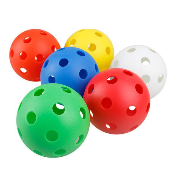 72 mm PE injection moulures boules de pickleball pour les sports intérieurs / extérieurs USAPA approuvé