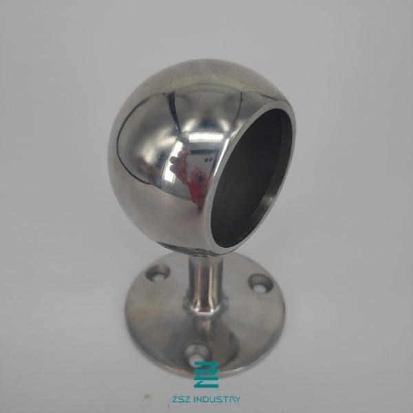 Stainless Steel 304 Handrail Brackets Ends For Staircase Handrail Wall Bracket