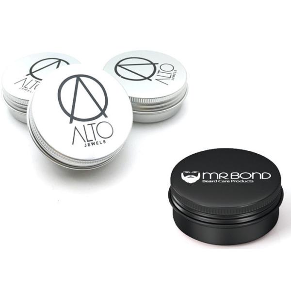 15ml 50ml 60ml 100ml 150ml Round Empty Tin Can Black Tin Screw Lid Black Aluminum Jar