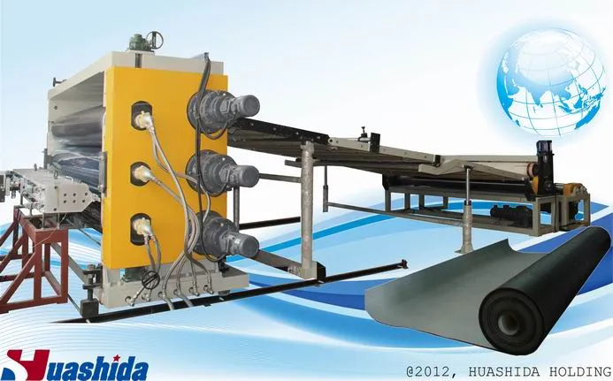 PE HDPE Plastic Waterproof Geomembrane Agricultural Film Sheet Making Machine