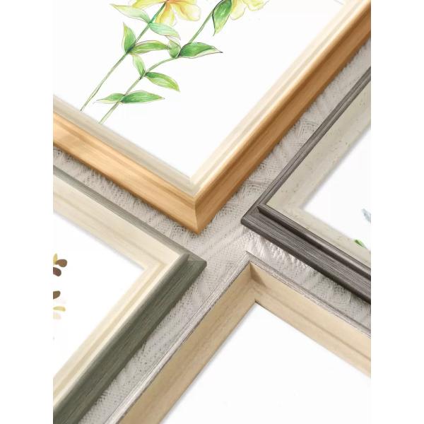Modern Small Wooden Picture Frames MDF Wooden Wall Art Floater Frame For Home Decor