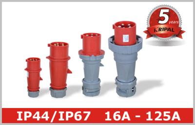 400V 3 Phase Pin and Sleeve Industrial Plug 16A 32A 63A 125A Industrial Socket