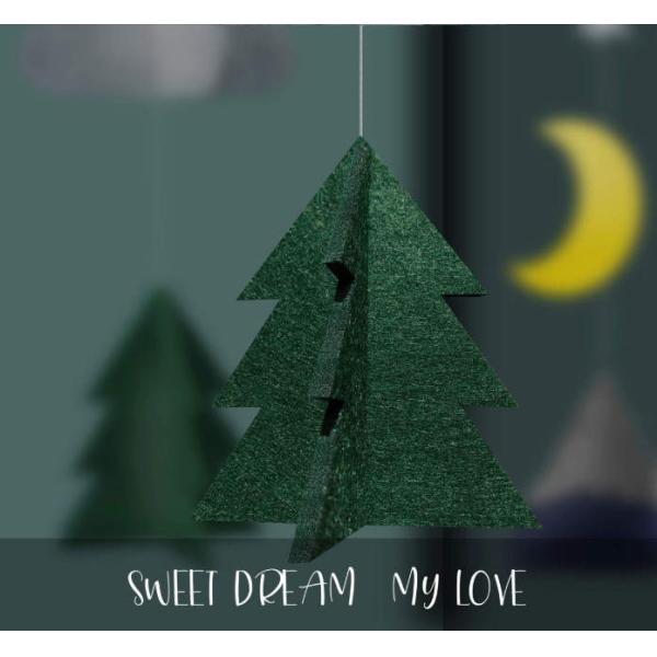 EN71 Fabrics Starry Woodland Night Felt Nursery Decoration