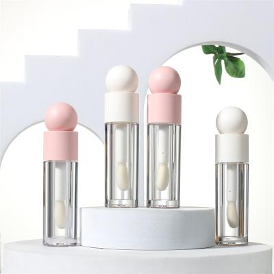 Cosmetic bottle for Lip Balm Round Empty Crown Plastic Lip Gloss Oil Packaging Tubes