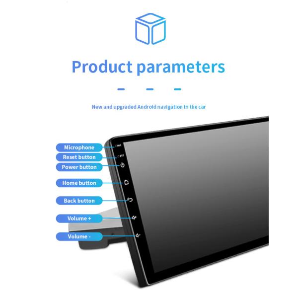 4 Core Universal Car Android GPS Navigation 9 Inch 1 DIN WiFi Car Computer