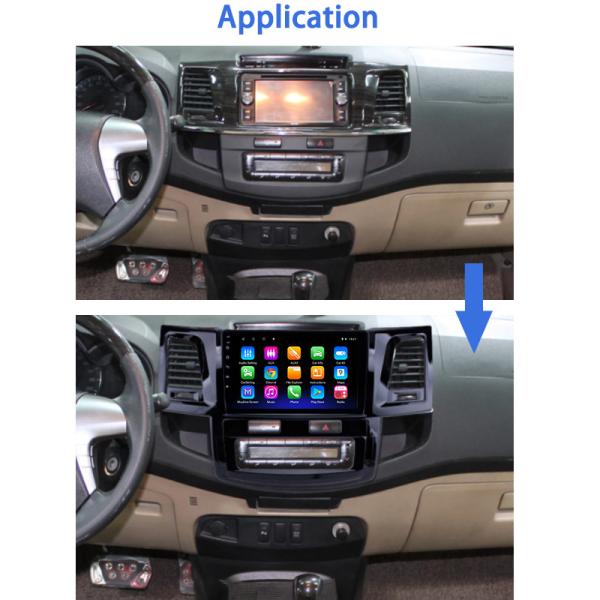 AC 2008-2014 Hilux Android Auto Car Stereo 3D Screen With SWC DVR 4G WIFI