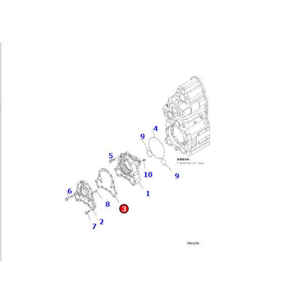 7141217211 714-12-17211 пригонок набивкой катят передачу KOMATSU затяжелителя