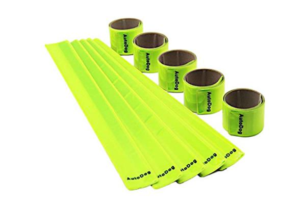 Portable Custom Reflective Slap Bracelets , Slap Wrap Reflective Bands Rectangle Shape
