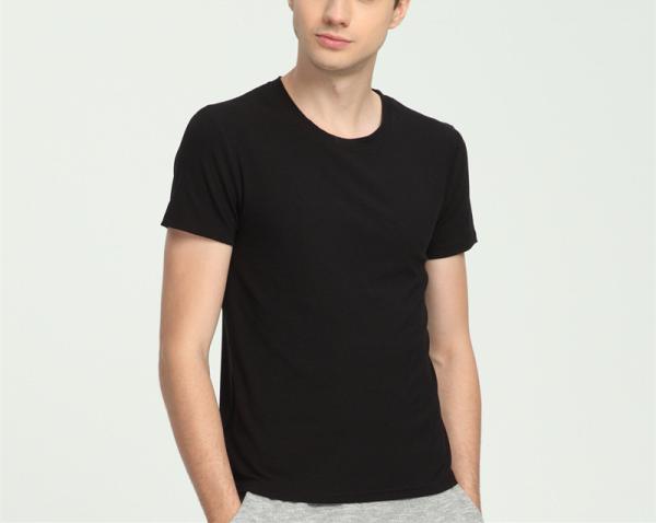 Slim Fit Short Sleeves Custom Bamboo T Shirt Moisture Wicking Quick Dry
