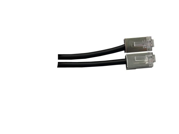 RJ45 Gigabit Industrial Wire Harness 2P X 28AWG Black Network Cable Harness