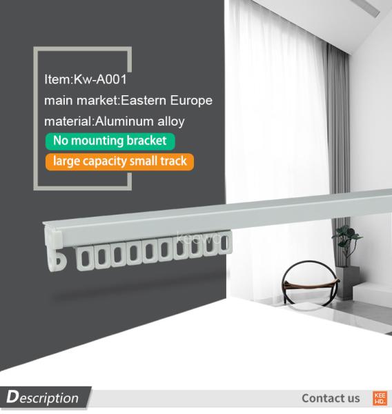 Curtain Rail Aluminum Ceiling Curtain Track For Home Decoration