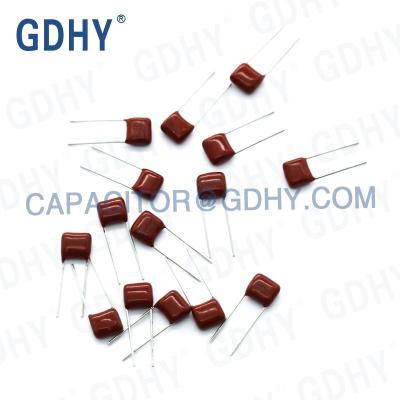 Capacitor do filme do polipropileno de P10mm 630V104J CBB22 0.1uF CBB