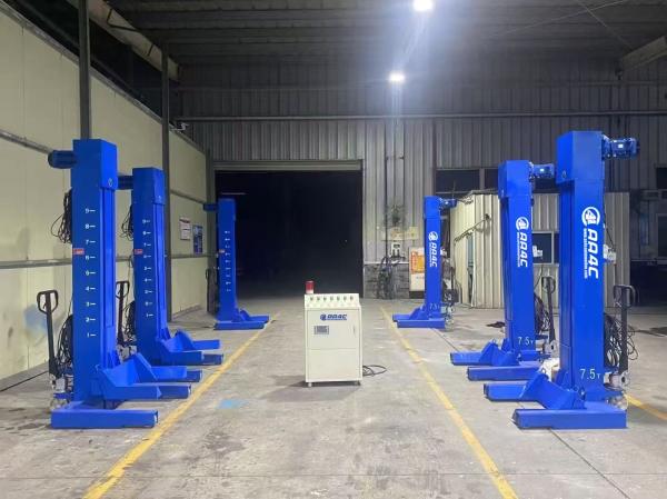 Mechanial screw-up wired Mobile combined  4 Post Heavy Duty Truck Lifts  Bus Lift 20T 30T 45T