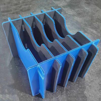 PP Corrugated Compartment Boxes Plastic Card Board Fire Resistant