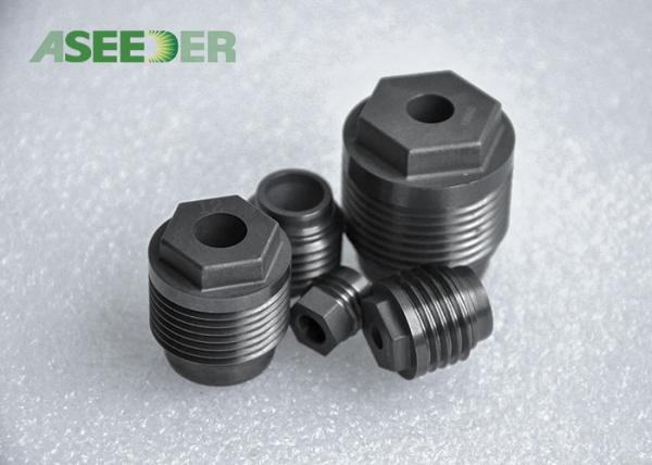 Outer Hexagon PDC Drill Bit Tungsten Carbide Thread Nozzle For Petroleum Industry