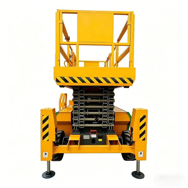 4WD Offroad Scissor Electric Platform Lift Single Person UKCA Certificated
