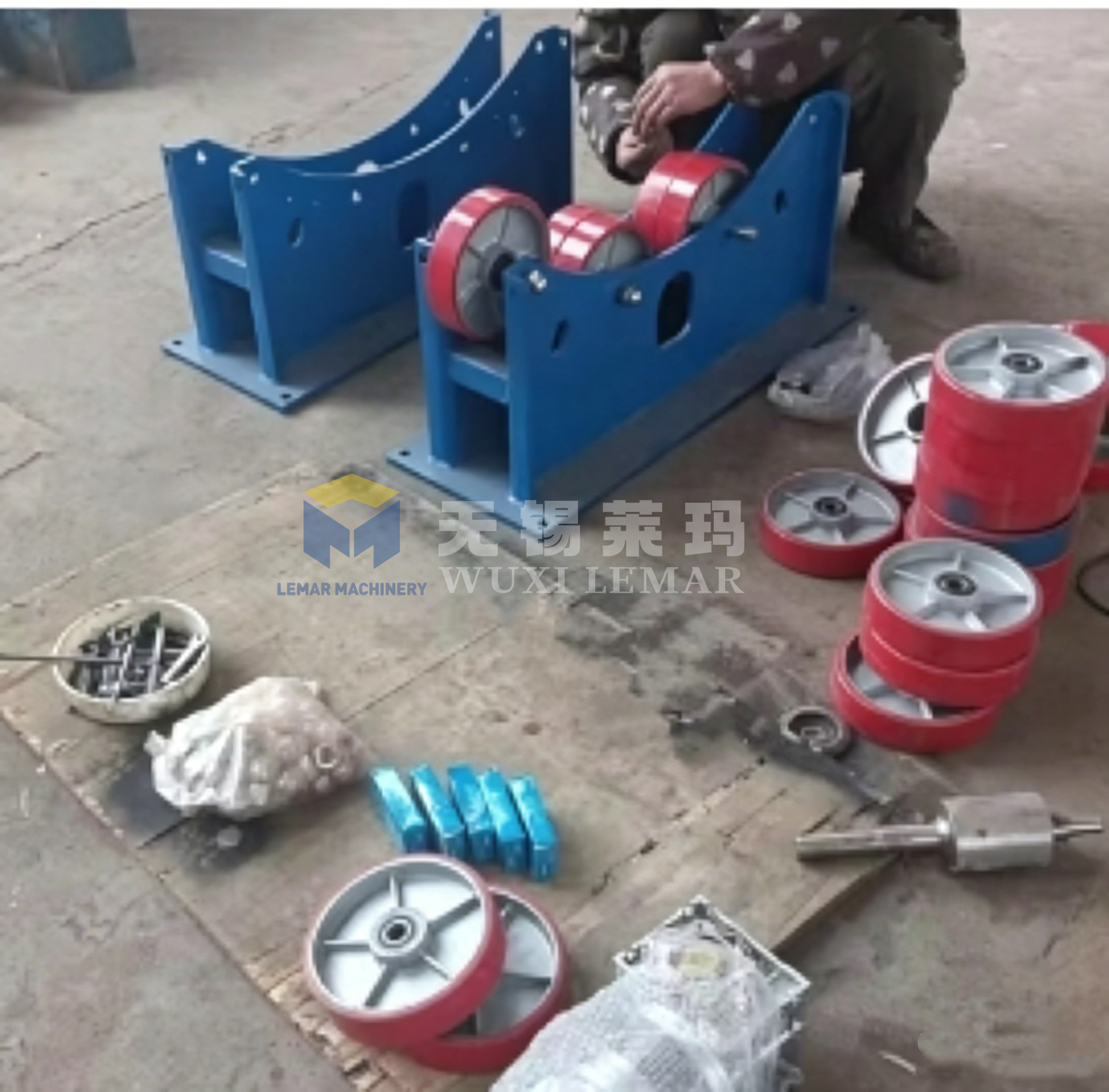 3 Ton Self-Aligning Welding Rotator, 3000kg Pipe & Tank Welding Turning Rolls
