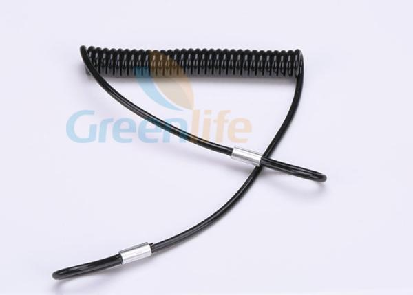 Flexible Anti-dropping Safety Tool Coil Lanyard Leash Custom Long Tail On Both Sides