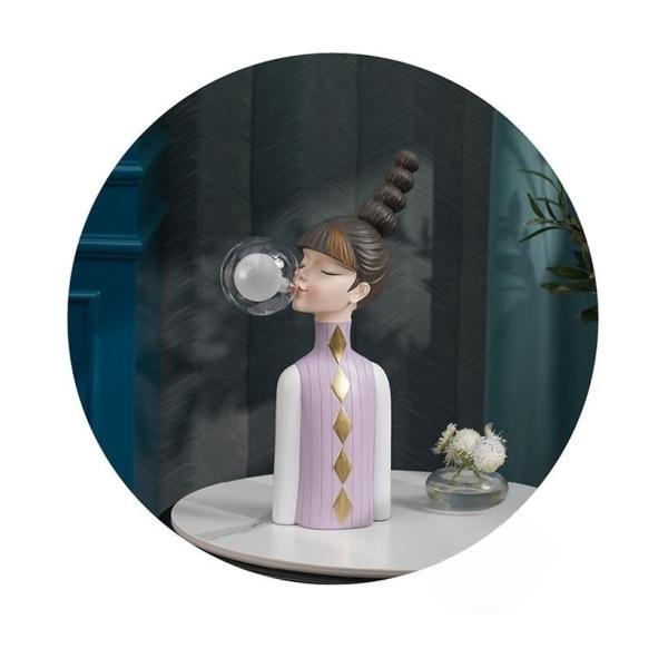 Настольная лампа атмосферы подарка на день рождения нордического Nightlight СИД девушки пузыря спальни творческая