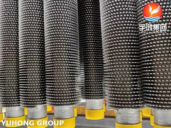 Economizer Serrated Finned Tubes ASME SA192 Carbon Steel Base Tube And CS Fins