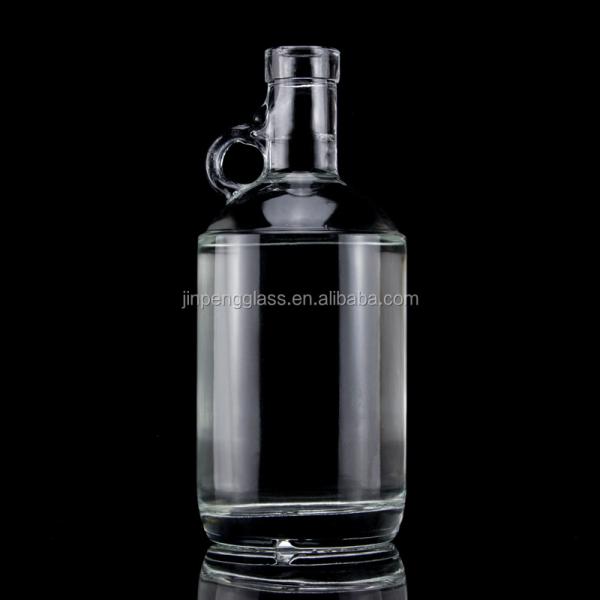 Botella de vidrio de vodka en forma de mujer con decal y variedad de opciones de capacidad