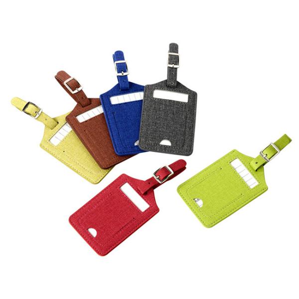 Подарка рекламы прямоугольника Pu бирки багажа перемещения Pantone логотип кожаного горячий штемпелюя