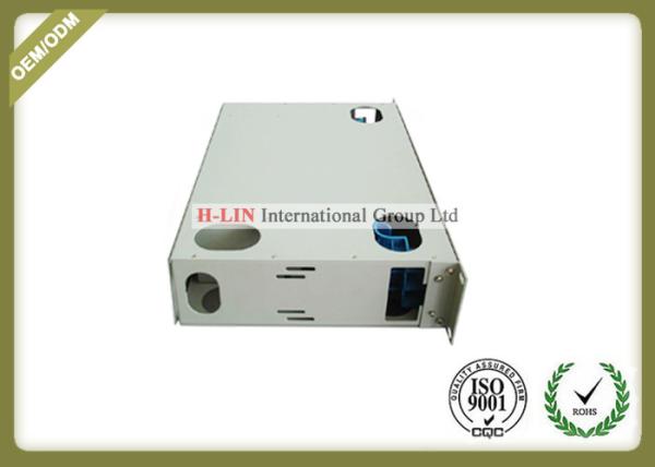 Waterproof 5U 96 Ports Fiber Optic Distribution Box For Telecommunication / Network
