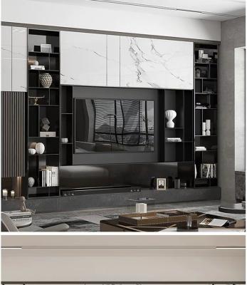 Luxury Stainless Steel Wall TV Cabinet Hotel Hanging