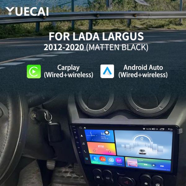 LADA LARGUS 9インチラジオスクリーンカーDVDプレーヤー、QLEDディスプレイおよびGPSナビゲーションシステム搭載
